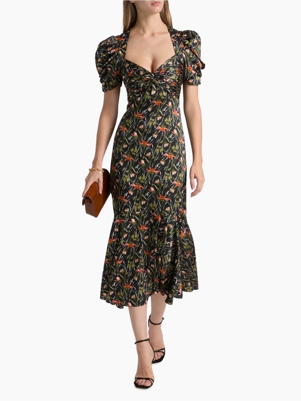 Cinq A Sept Windswept Meadow Wilma Midi-Dress size 4 NWT